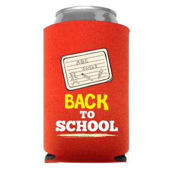 Back To School Full Color Foam Collapsible Coolies Style 110233