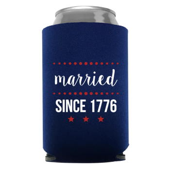 Fourth Of July Wedding Full Color Foam Collapsible Coolies Style 110254