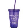 Purple Tumbler - 16 oz. - Coffee Bottle
