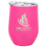 12 Oz. Laser Engraved Stainless Steel Wine Tumblers Pink - Tumbler