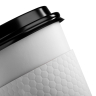 02Custom Premium Embossed White Cup Sleeves - Paper Cup Sleeves