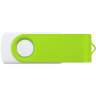 White - Lime Green 375 - Flash Drive

