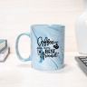 11oz Marble Coffee Mugs - Blue - Mugs