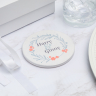 4 Inch Full Color Round Ceramic Coasters - 