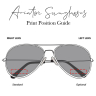 Aviator Sunglasses - Print Positon Guide - Sunglasses