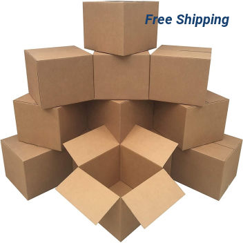 13 X 13 X 13 Inch Corrugated Boxes - Blank