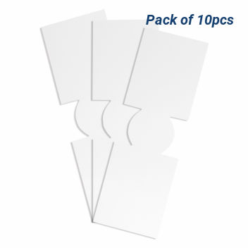 Unsewn White Slim Coolies For Sublimation Printing - Pack Of 10pcs