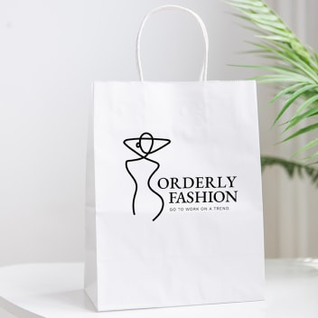 10 X 13 Inch Custom Paper Shopping Bag With Handles