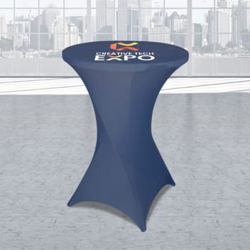 3ft Stretch Spandex Round Cocktail Table Cover