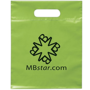 9.5 X 12 Inch Die Cut Handle Plastic Bags
