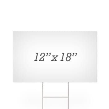 Blank 12" X 18" Yard Signs
