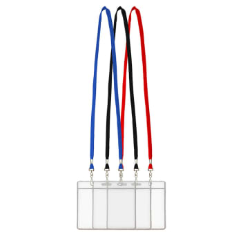 Blank Double Clip Lanyards