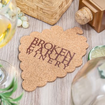 Coaster Cork 1/8" Custom Shape