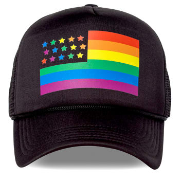 Custom Lgbtq Pride Embroidered Foam Trucker Hats