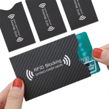 Rfid Blocking Carbon Fiber Card Sleeves