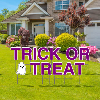 Pre-packaged Trick Or Treat Yard Letters