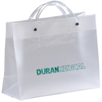 Vp Tube Handle Foil Hot Stamp Plastic Shopping Bags
