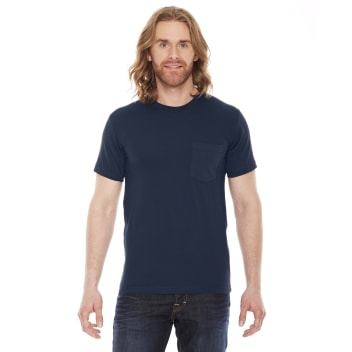 American Apparel Unisex Fine Jersey Pocket Short-sleeve T-shirt