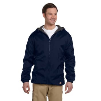 Dickies Fleece-lined Hooded Nylon Jacket