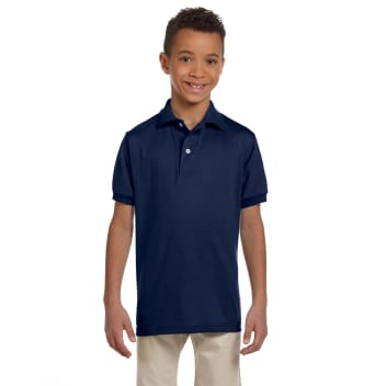 Jerzees Youth 5.6 Oz., 50/50 Jersey Polo With Spotshield&trade;