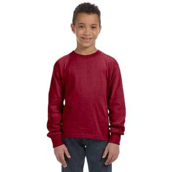 Fruit Of The Loom Youth 5 Oz., 100% Heavy Cotton Hd&reg; Long-sl