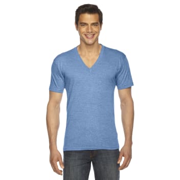 American Apparel Unisex Triblend Short-sleeve V-neck T-shirt
