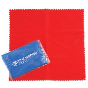 4 X 2.5 Inch Colored Microfiber Cloth In Clear Pouch