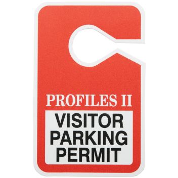 Custom Full Color Hanging Parking Permits - 3.5" X 5.5"