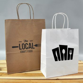 8 X 10 Inch Custom Paper Shopping Bag With Handles