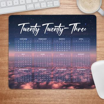 Full Color Calendar Rectangle Mouse Pads