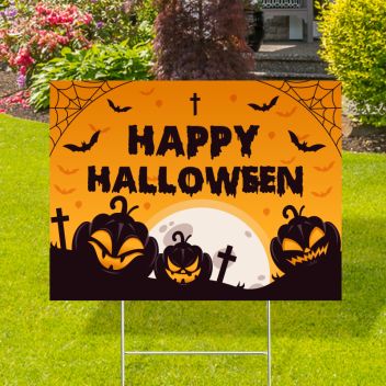Happy Halloween Yard Signs