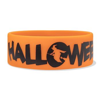 1 Inch Halloween Wristbands (flying Witch)