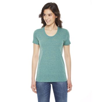 American Apparel Ladies Triblend Short-sleeve Track T-shirt