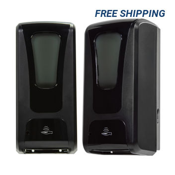 Black Wall Mounted Automatic Hand Sanitizer Dispenser