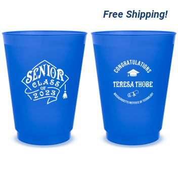 Personalized Senior Class Graduation 16oz Frosted Stadium Cups