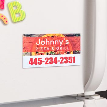 3.5"x2" Business Card Magnets -  Square Corner