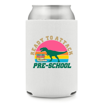 Full Color Foam Collapsible Can Coolers Back To School Pre School Ready To Attack Style 140013