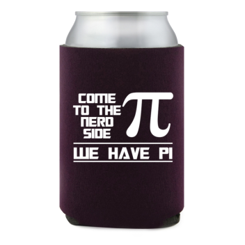 Full Color Foam Collapsible Can Coolers Back To School Come To The Nerd Side We Have Pi Style 138724