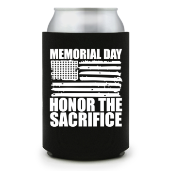 Full Color Foam Collapsible Can Coolers Memorial Day Honor The Sacrifice Style 136387