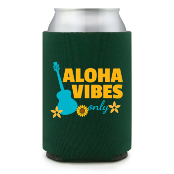 Full Color Foam Collapsible Can Coolers Summer Aloha Vibes Only Style 139930