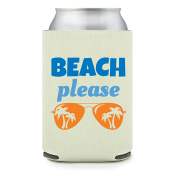 Full Color Foam Collapsible Can Coolers Summer Beach Please Style 139893