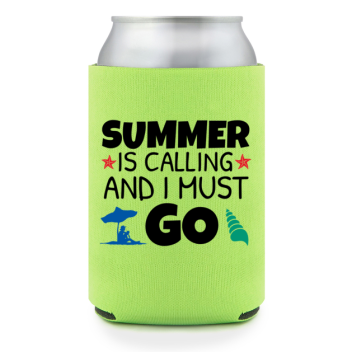 Full Color Foam Collapsible Can Coolers Summer Is Calling And I Must Go Style 139886