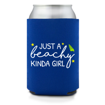 Full Color Foam Collapsible Can Coolers Summer Just A Beachy Kinda Gilr Style 139835