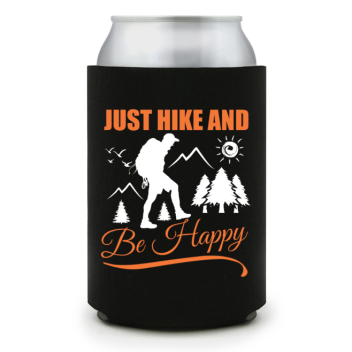 Full Color Foam Collapsible Can Coolers Summer Just Hike And Be Happy Style 139301