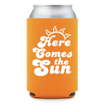 Full Color Foam Collapsible Can Coolers Summer Here Comes The Sun Style 138268