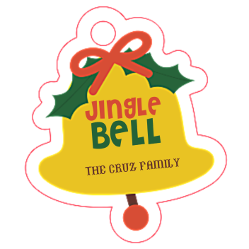 Personalized Phrase Jingle Bell Ornaments