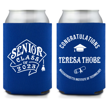 Personalized Senior Class Graduation Full Color Can Coolers