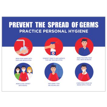 Prevent The Spread Of Germs Infographic Stickers