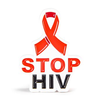 Stop Hiv Stock Lapel Pins