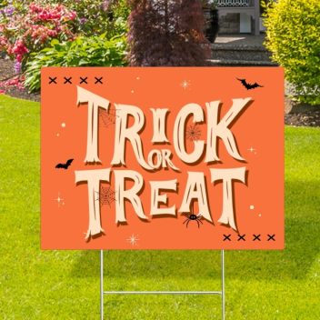 Trick Or Treat Yard Signs